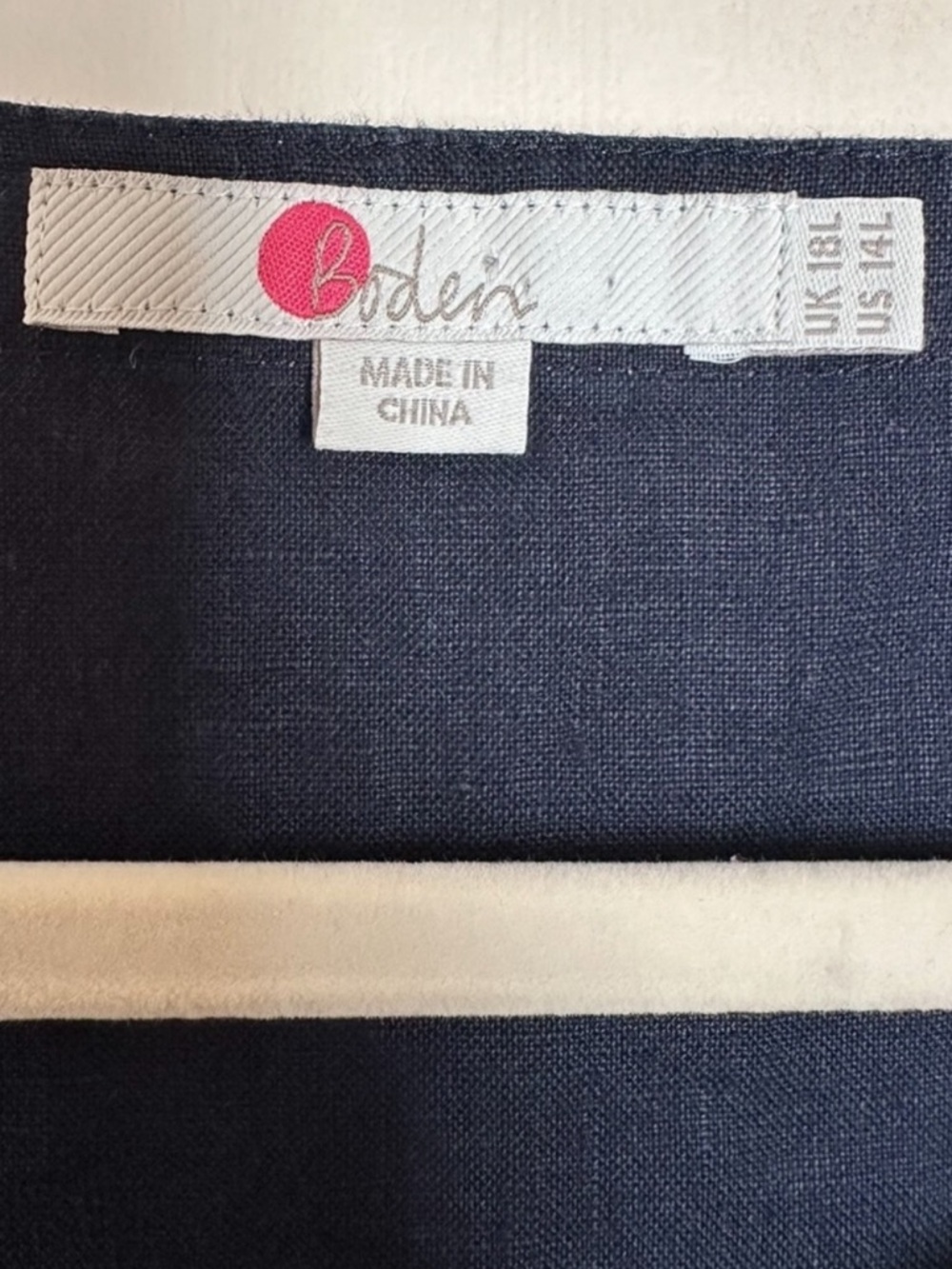 Boden Anita Color Block Linen Dress - Picture 8 of 8